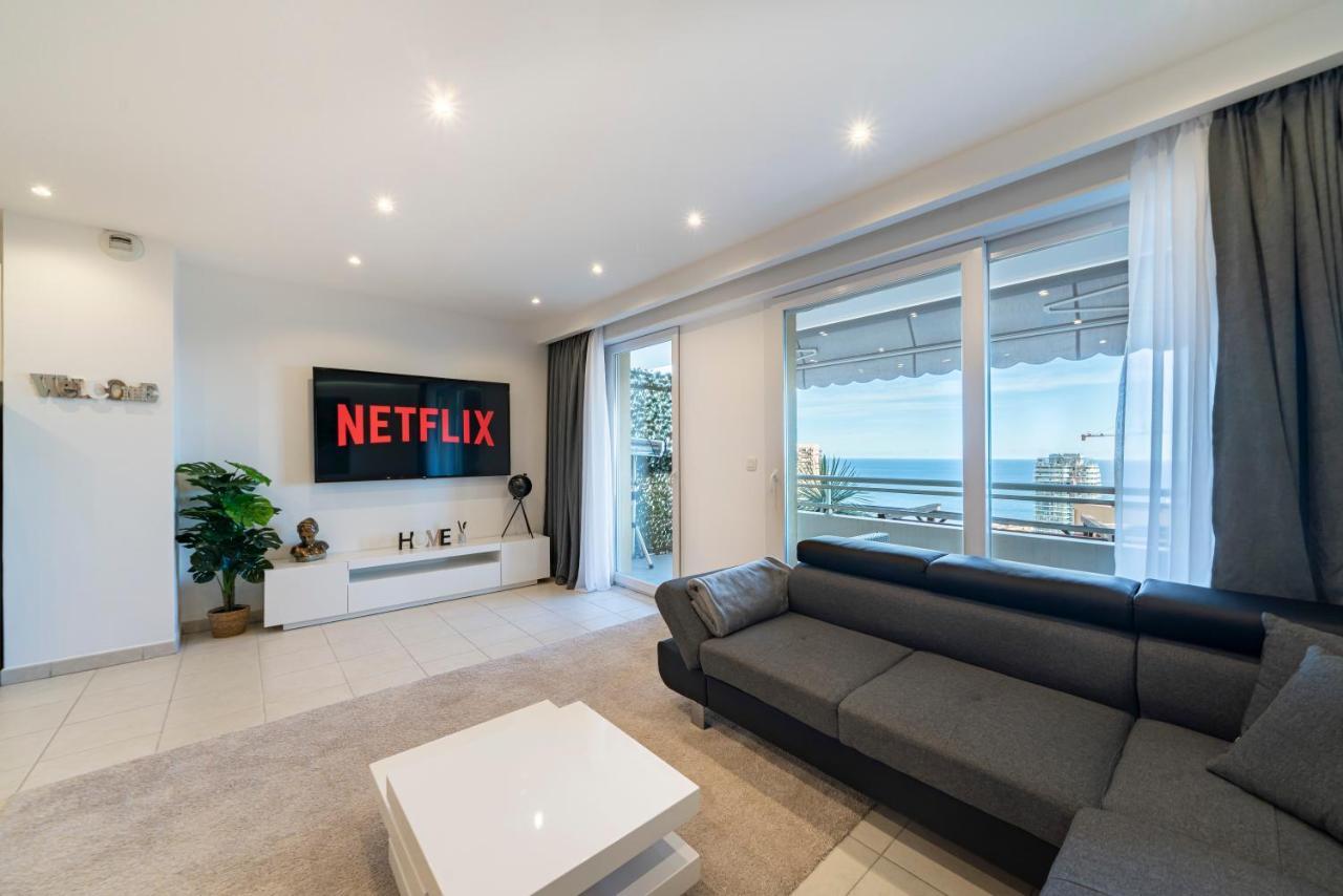 Frontiere Monaco, Terrasse, Vue Mer, Parking - Ab Beausoleil Zewnętrze zdjęcie