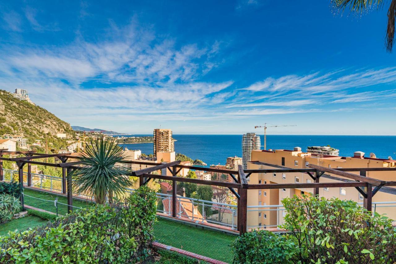 Frontiere Monaco, Terrasse, Vue Mer, Parking - Ab Beausoleil Zewnętrze zdjęcie